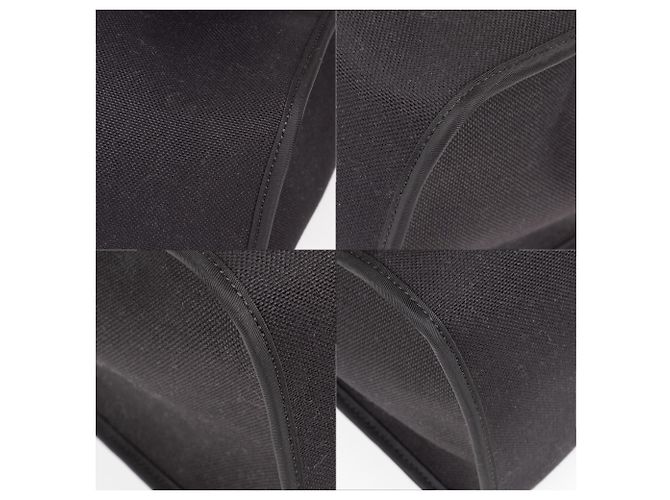 Hermès BORSA HERMES HERBAG 38 pelle nera e tela, Nuova Condizione! Nero - vista 8