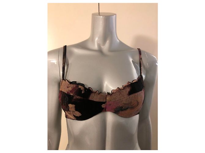 Set Reggiseno e Perizoma La Perla T2 in Seta Multicolore - vista 3