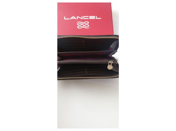 Cartera Lancel de piel marrón Castaño - vista 8