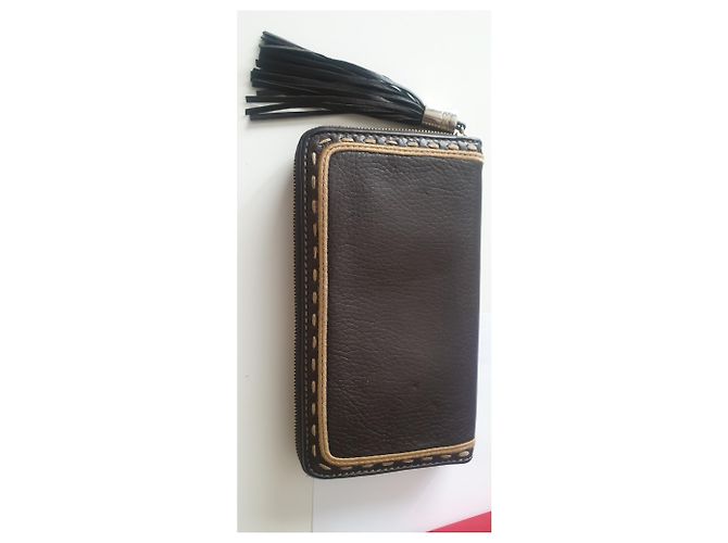 Cartera Lancel de piel marrón Castaño - vista 9