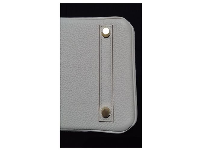 Hermès Birkin Handbag 30 cm Togo Chalk Gold Hdw White - view 11