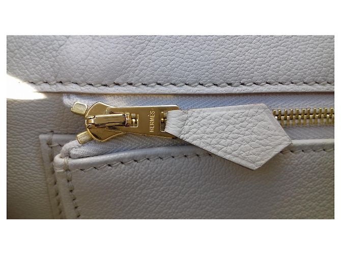 Hermès Birkin Handbag 30 cm Togo Chalk Gold Hdw White - view 20