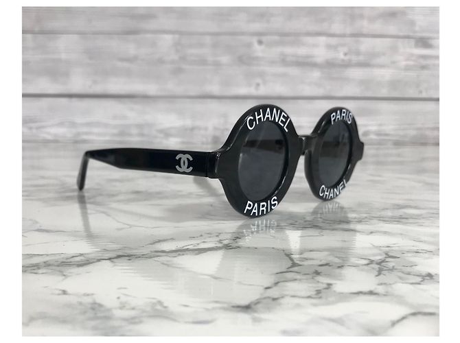 Occhiali vintage Chanel Paris Collector Nero - vista 7