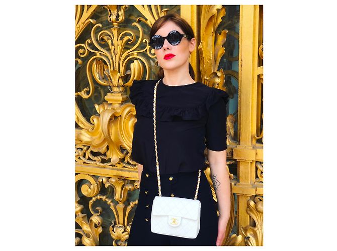 Occhiali vintage Chanel Paris Collector Nero - vista 9