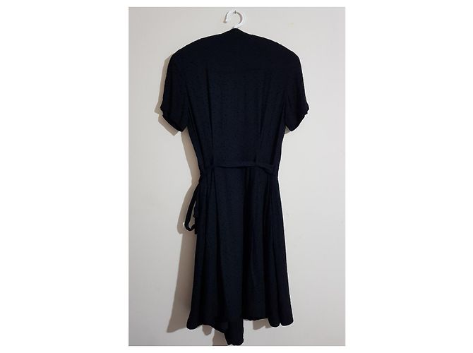 & Other Stories Schwarzes Viskose Kleid XS - Ansicht 3
