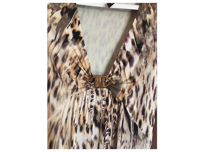 Vestido Roberto Cavalli Estampado Leopardo Viscosa M Multicolor - vista 2