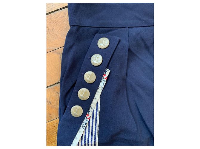 Kenzo Schlaghose Dunkelblau Marineblau - Ansicht 3