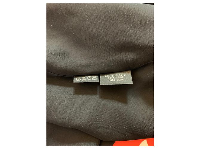 Falda larga de seda negra Ralph Lauren Negro - vista 5