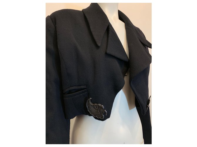 Bolero Chloé preto de algodão - vista 2