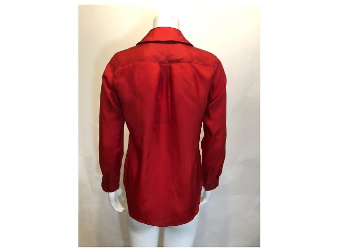 Camisa de cupro roja Comme Des Garcons - vista 5