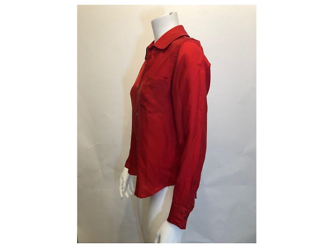 Camisa de cupro roja Comme Des Garcons - vista 6
