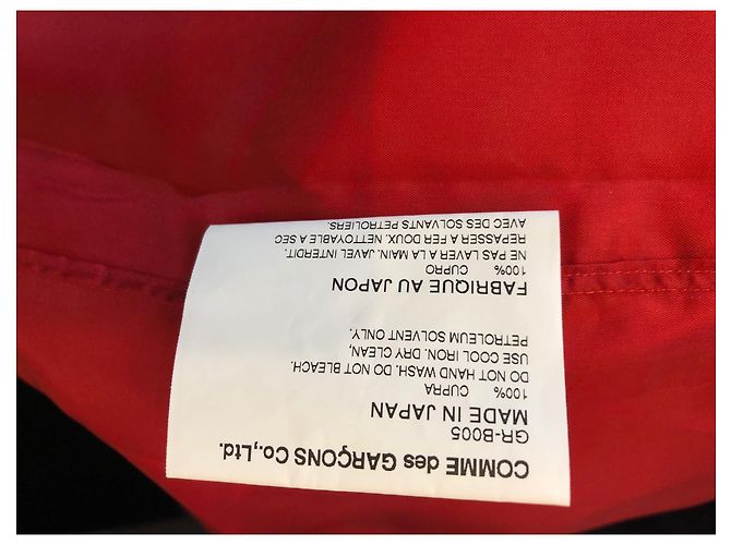 Camisa de cupro roja Comme Des Garcons - vista 8