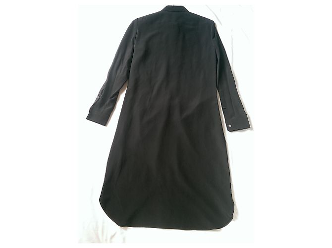 Burberry Uniform Seidenhemdkleid schwarz - Ansicht 2