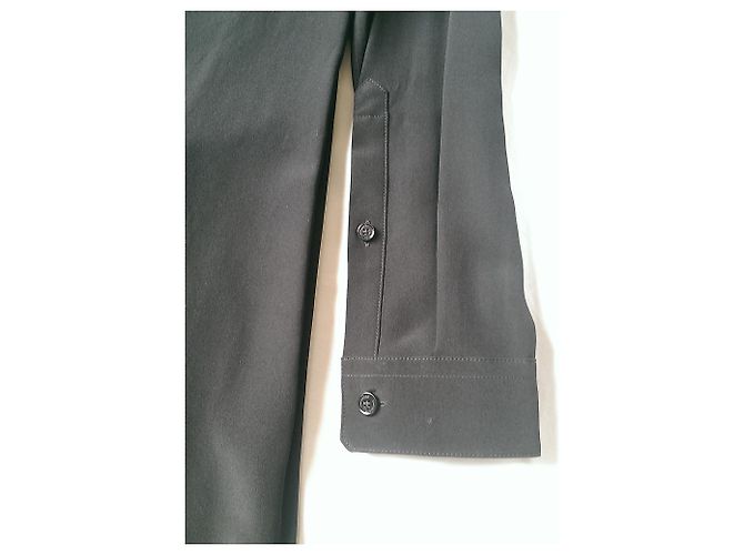 Burberry Uniform Seidenhemdkleid schwarz - Ansicht 3