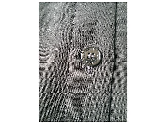 Burberry Uniform Seidenhemdkleid schwarz - Ansicht 5