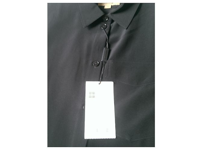 Burberry Uniform Seidenhemdkleid schwarz - Ansicht 7