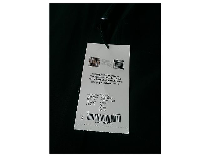 Burberry Uniform Seidenhemdkleid schwarz - Ansicht 8