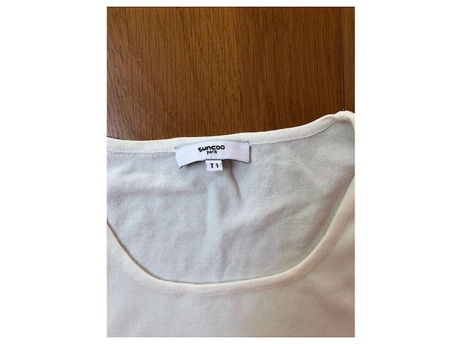 Vestido Suncoo de algodón y encaje blanco - vista 3