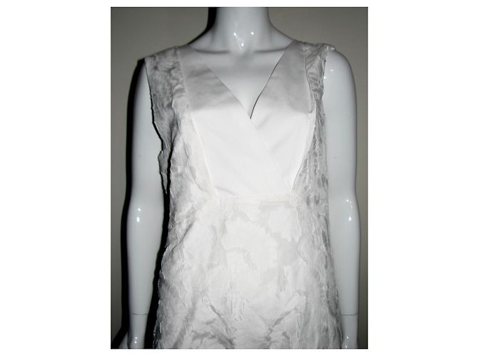 Comptoir Des Cotonniers Seidenmischkleid weiß - Ansicht 2