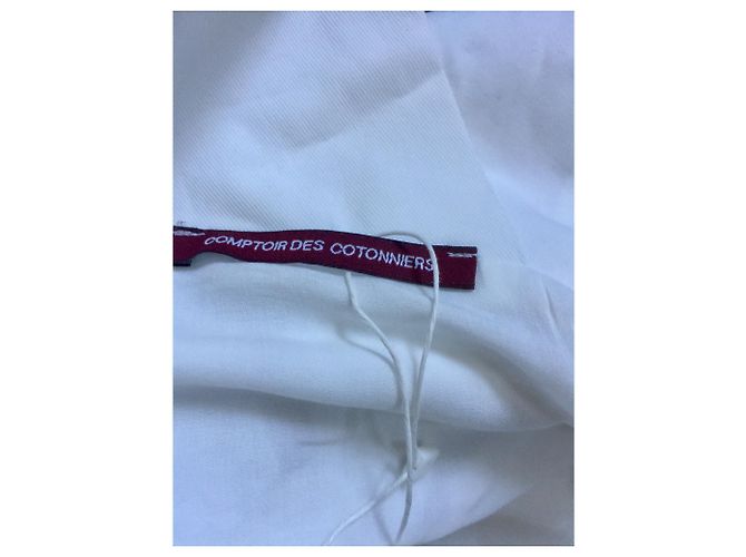 Comptoir Des Cotonniers Seidenmischkleid weiß - Ansicht 6