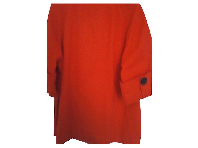 Abrigo Christian Lacroix de algodón rojo con botones negros Roja - vista 2