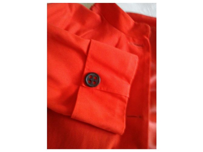 Abrigo Christian Lacroix de algodón rojo con botones negros Roja - vista 3