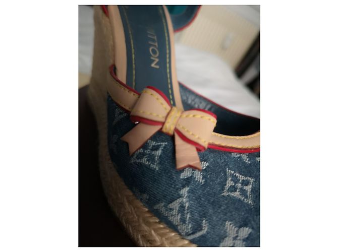 Louis Vuitton Sandalen Blau - Ansicht 2