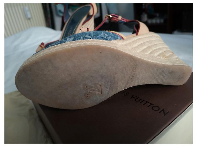Louis Vuitton Sandalen Blau - Ansicht 4