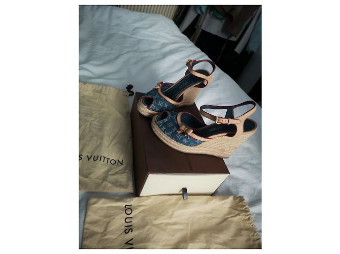 Louis Vuitton Sandalen Blau - Ansicht 5