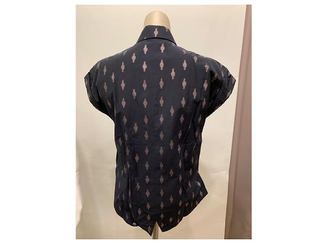 Top Kenzo de Manga Corta con Cinturón Azul Marino - vista 2