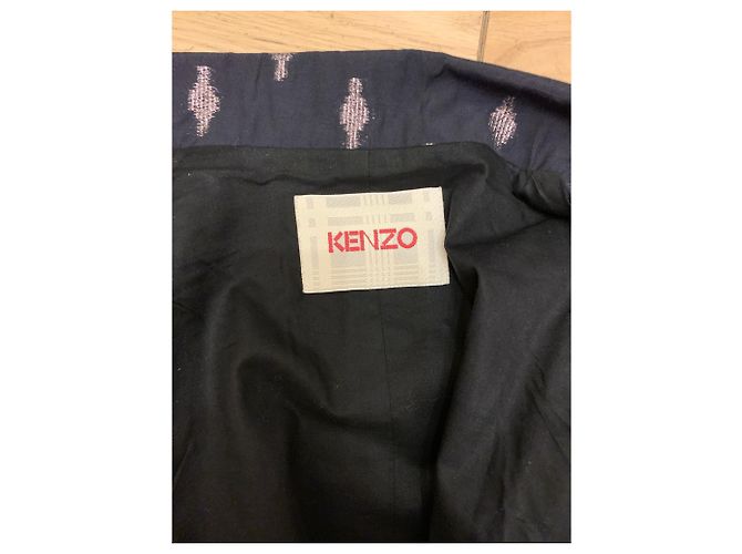 Top Kenzo de Manga Corta con Cinturón Azul Marino - vista 3