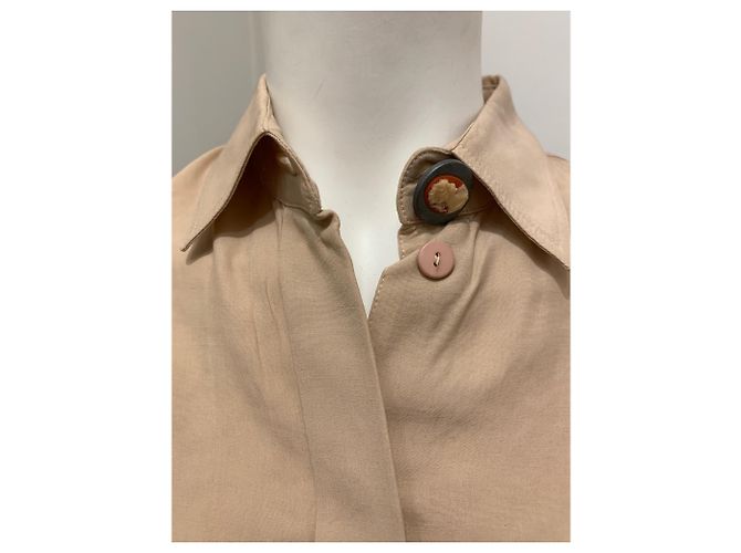 Camisa Chantal Thomass Smock de Viscosa Rosa Beige - vista 3