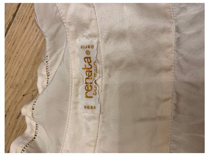Autre Marque Camicia tunica in seta beige - vista 5