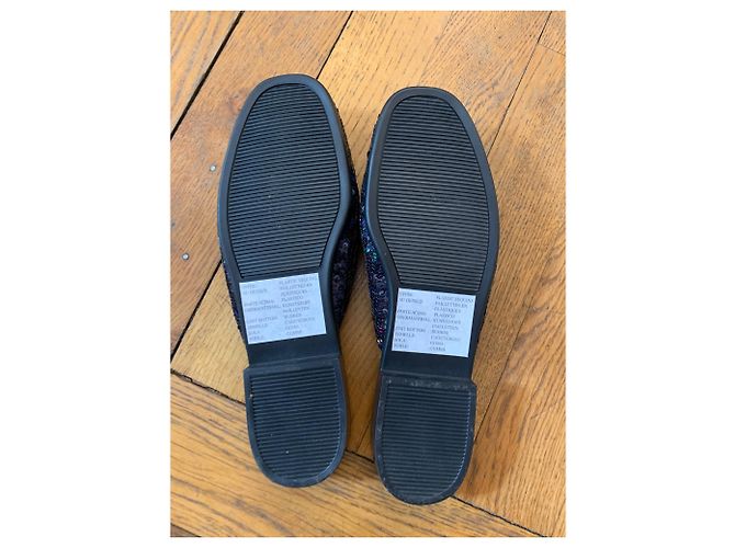 Mule con paillettes Gerard Darel blu scuro e rosa - vista 2