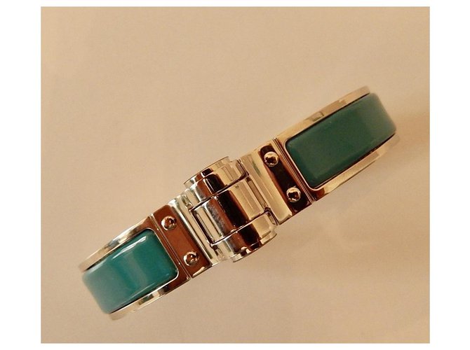 Hermès PULSERA DE UNI HINGE Azul - vista 4