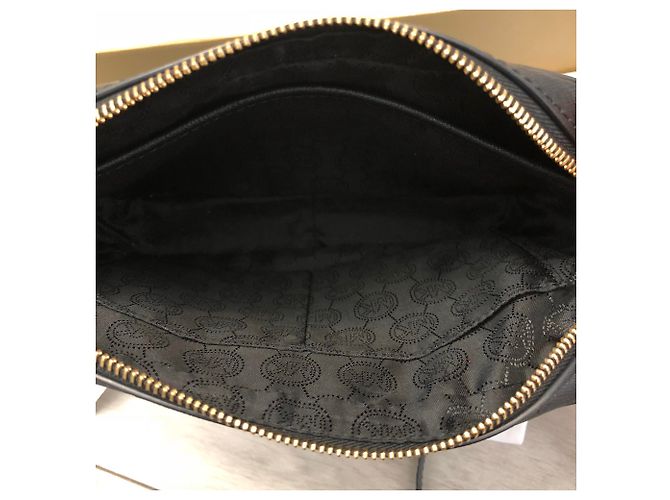 Michael Kors Jet set in pelle saffiano Nero - vista 3
