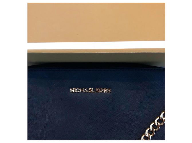 Michael Kors Jet set in pelle saffiano Nero - vista 4