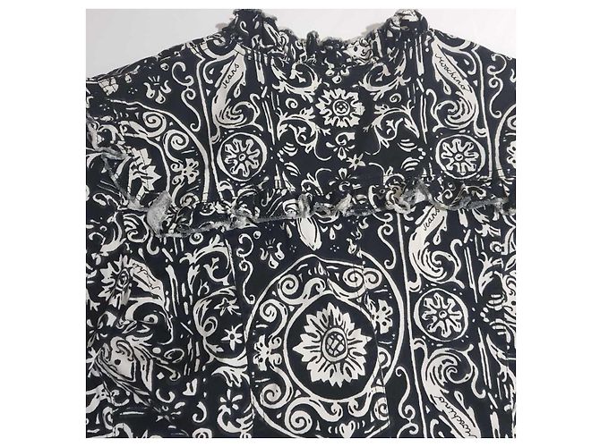 Blazer Moschino Jeans Bianco e Nero in Cotone - vista 8