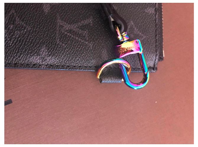 Sac Louis Vuitton Cabas light Noir - vue 7