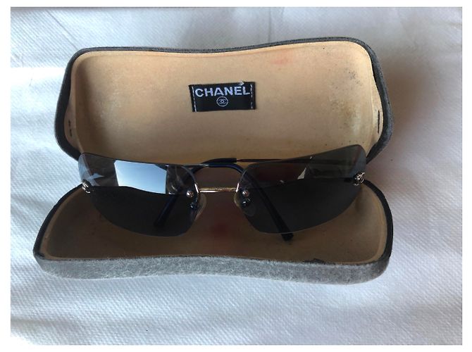 Chanel Vintage Brille Blau - Ansicht 6