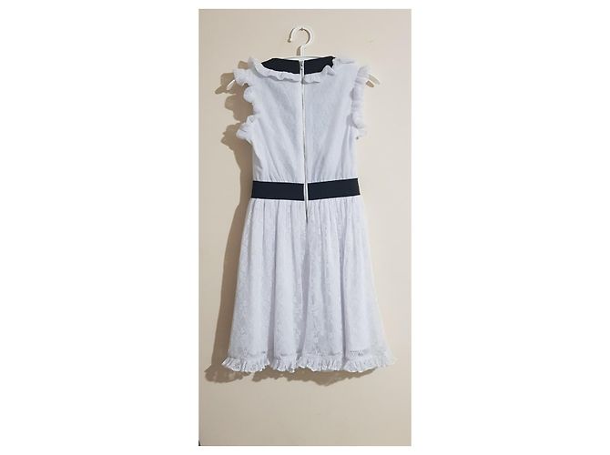 Manoush Marilyn Partykleid Schwarz Weiß Polyamid Größe 36 - Ansicht 2