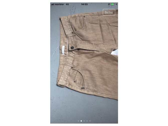 Balmain Jeans Beige da Uomo - vista 3