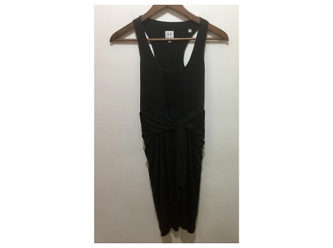 Abito nero Halston Heritage con schiena racerback - vista 5
