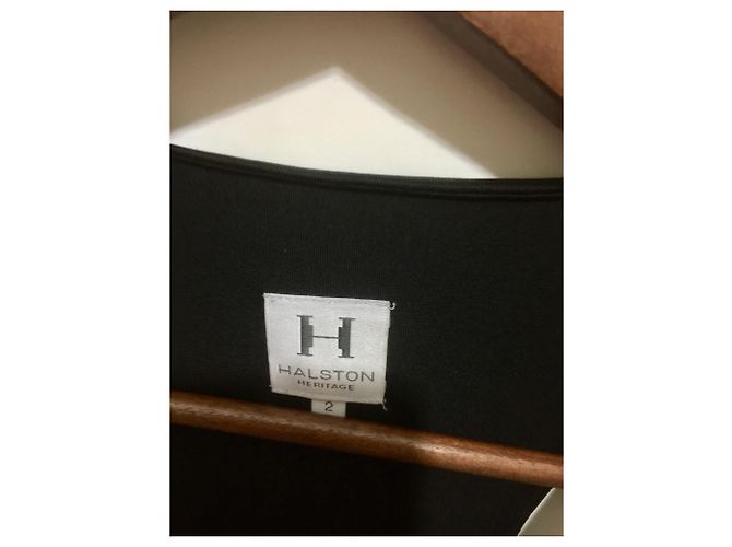 Abito nero Halston Heritage con schiena racerback - vista 6