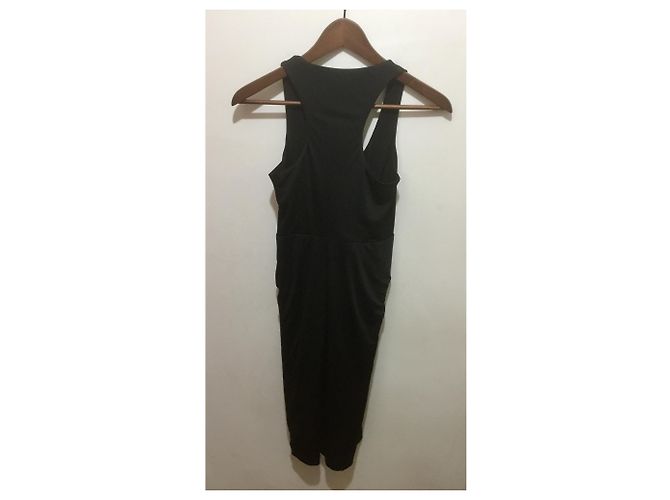 Abito nero Halston Heritage con schiena racerback - vista 7