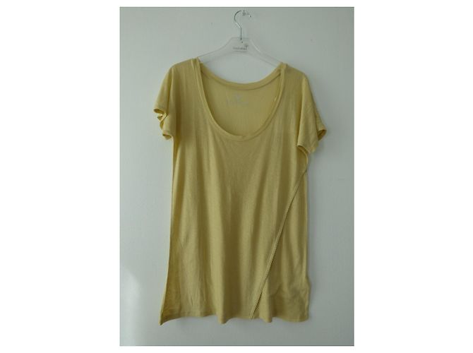 T-shirt Zadig & Voltaire gialla in seta e modal Giallo - vista 10