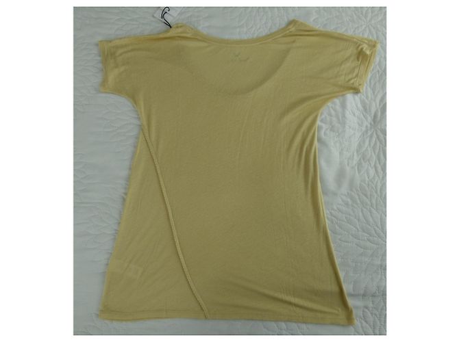 T-shirt Zadig & Voltaire gialla in seta e modal Giallo - vista 11