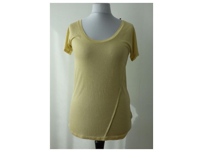 T-shirt Zadig & Voltaire gialla in seta e modal Giallo - vista 3