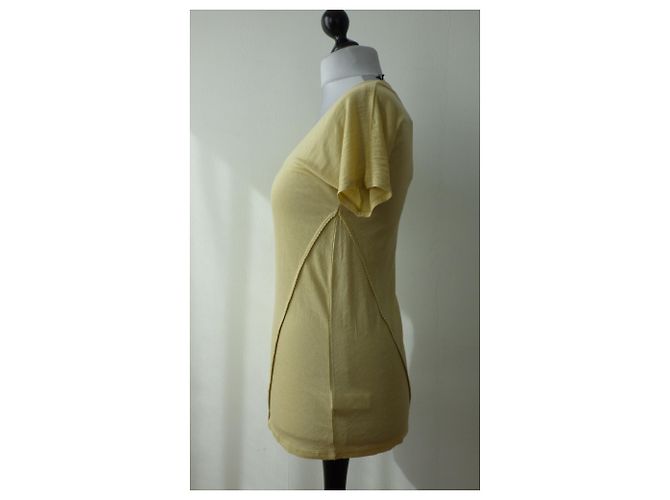 T-shirt Zadig & Voltaire gialla in seta e modal Giallo - vista 5