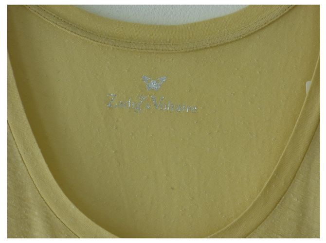 T-shirt Zadig & Voltaire gialla in seta e modal Giallo - vista 8
